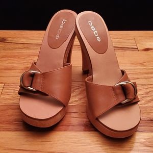 Bebe sandals high heels size 6